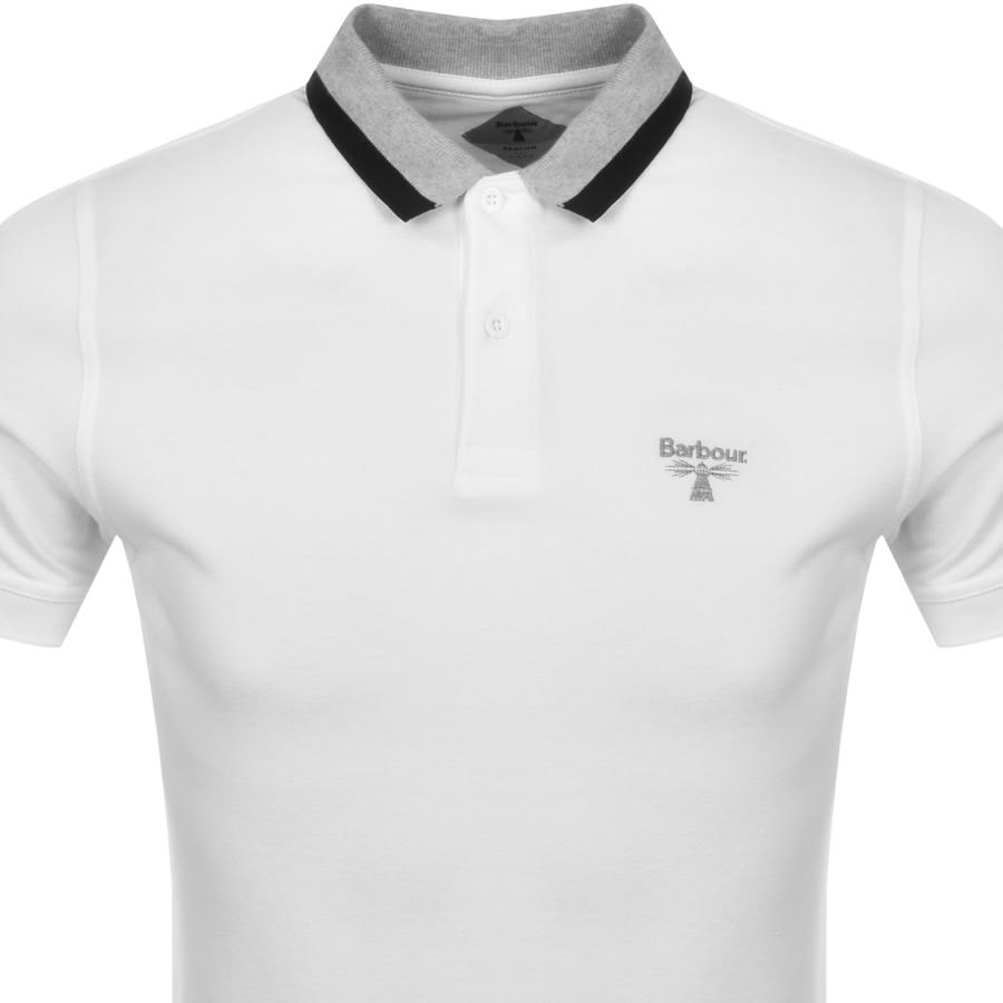 Alternative Image for ProductBarbour Beacon Short Sleeved Polo T Shirt White2